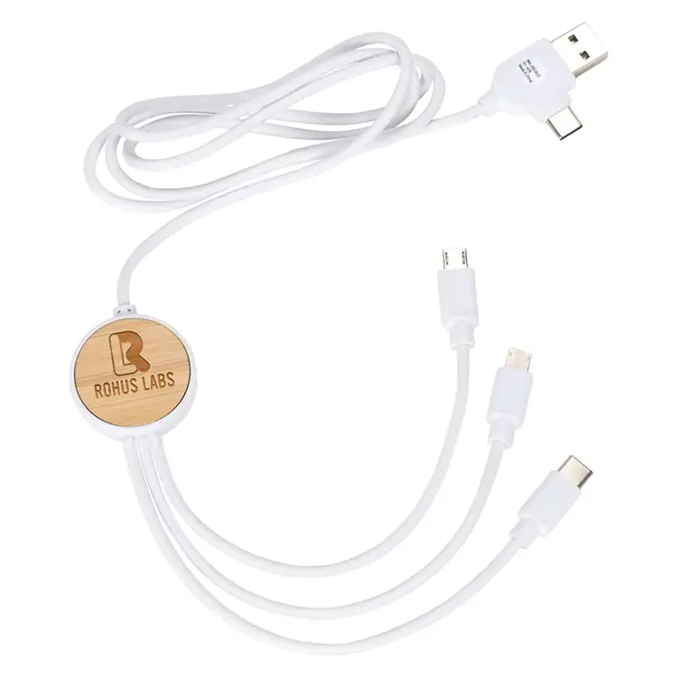 Bamboo 3-in-1 39" Charging Cable