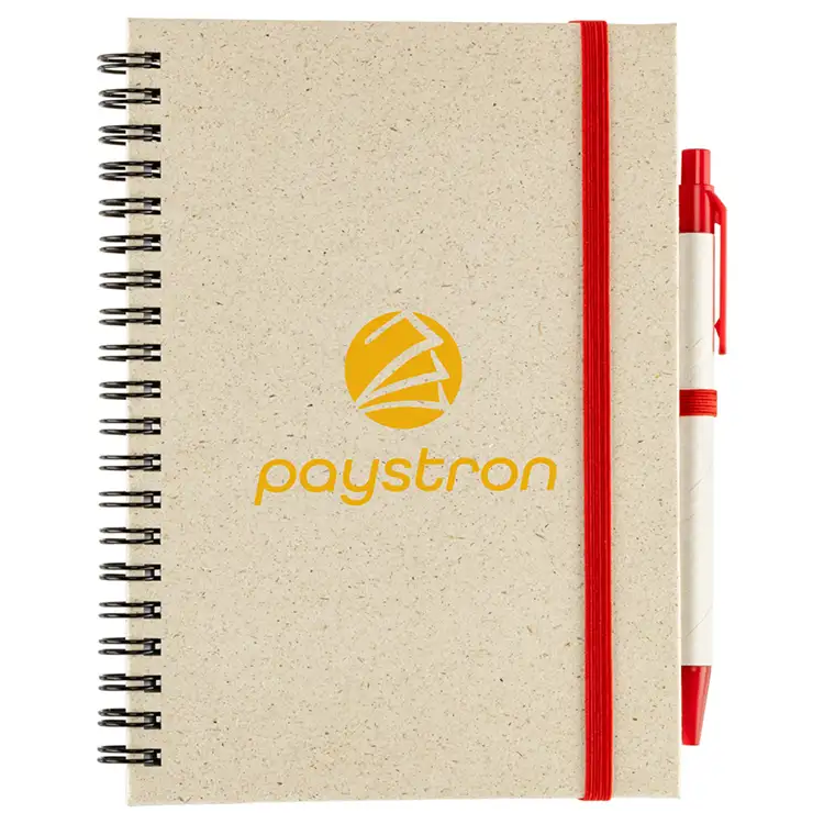 Prairie Fragrant Grass Recycled Spiral Notebook with Pen #5