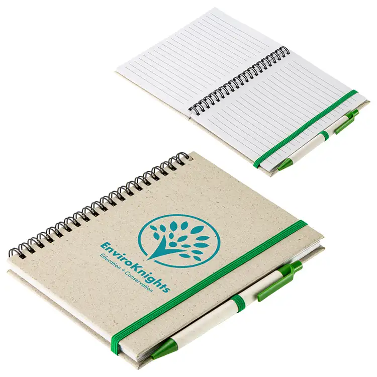 Prairie Fragrant Grass Recycled Spiral Notebook with Pen #7