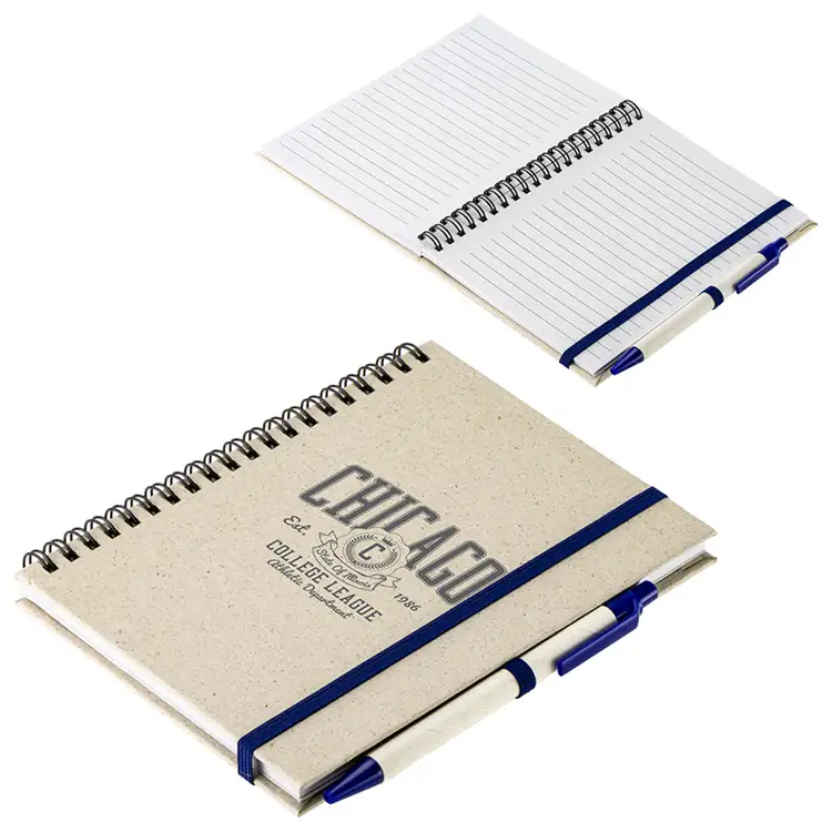 Prairie Fragrant Grass Recycled Spiral Notebook with Pen #8