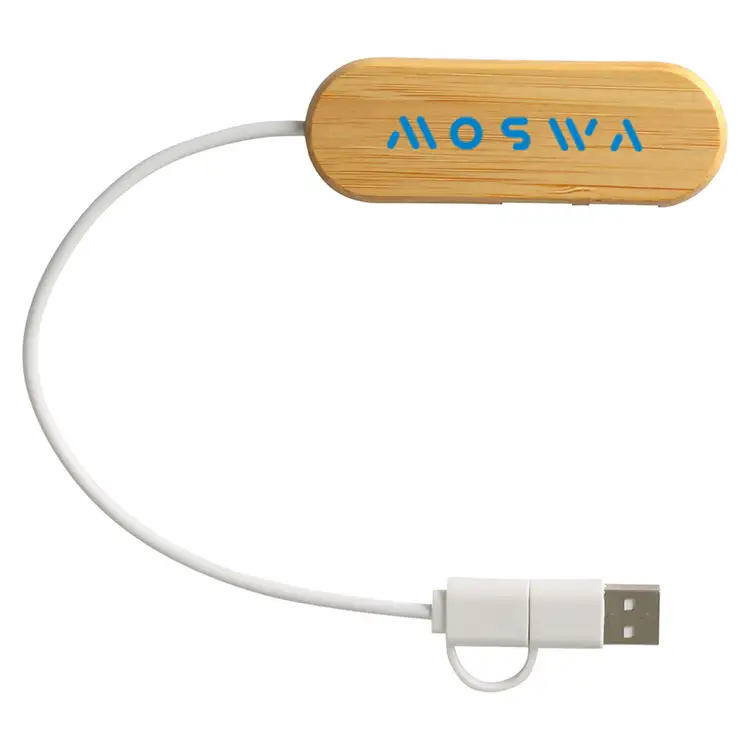 Bamboo Dual Port USB and Type-C Hub #4