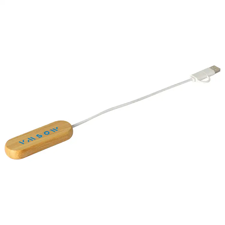 Bamboo Dual Port USB and Type-C Hub #5