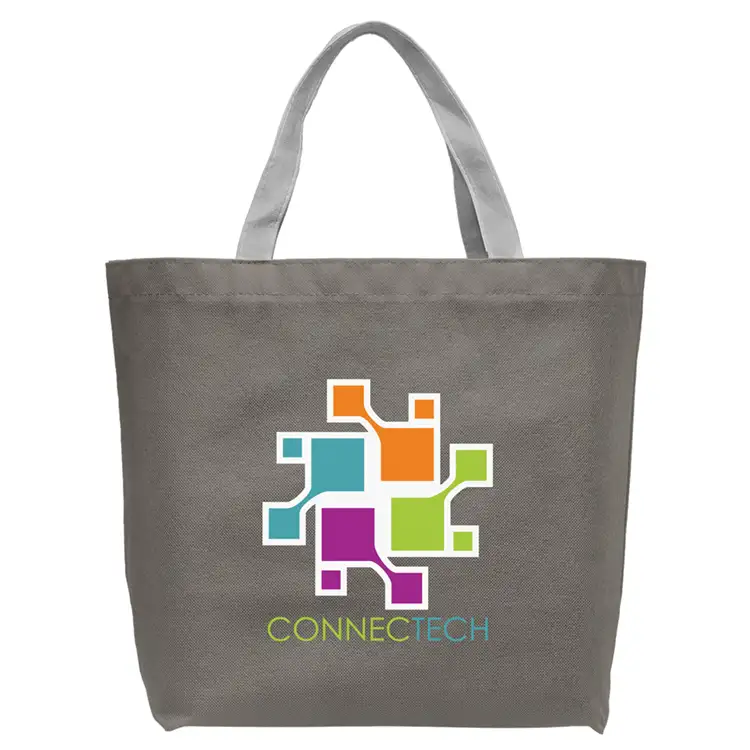 Julian RPET - Recycled Non-Woven Shopping Tote Bag with Heat Transfer #4