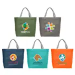 Julian RPET - Recycled Non-Woven Shopping Tote Bag with Heat Transfer